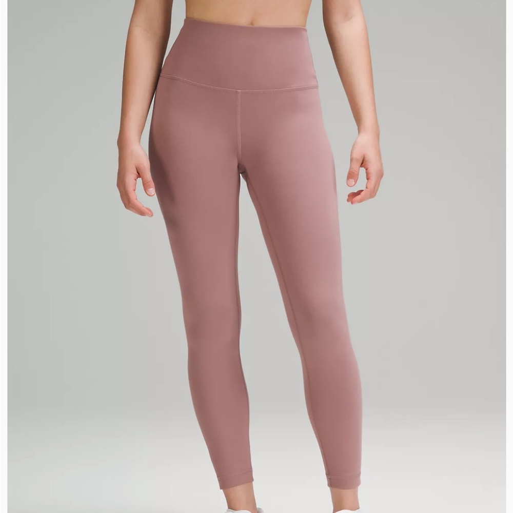 LULULEMON WUNDER TRAIN HR TIGHT PANT 25” TWILIGHT ROSE